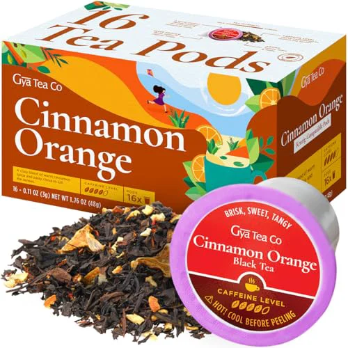 Breathable Cinnamon Orange Tea Pod 16 Count Safe