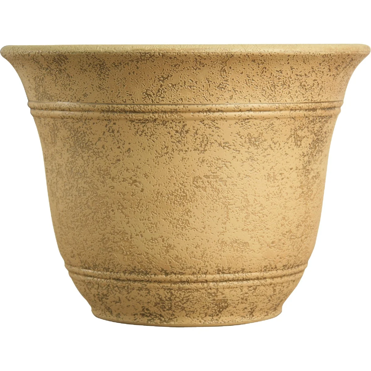 Premium Material Listo Sierra 9.63 In. H. x 13 In. Dia. Arizona Sand Poly Flower Pot Quality