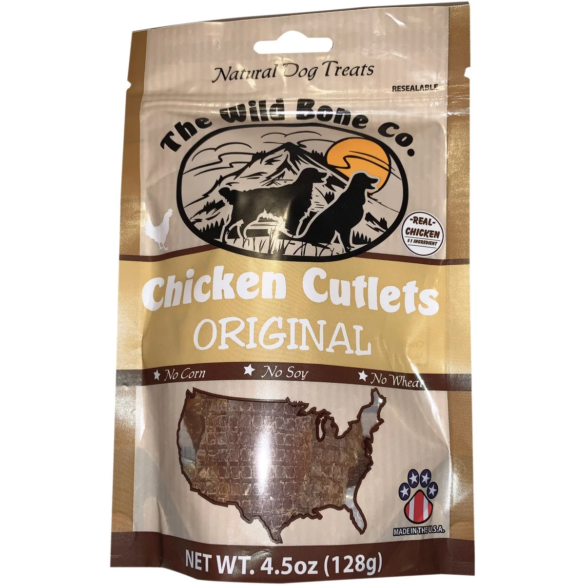 Fashionable The Wild Bone Company Chicken Cutlet Dog Treat 4.5 Oz. Refined