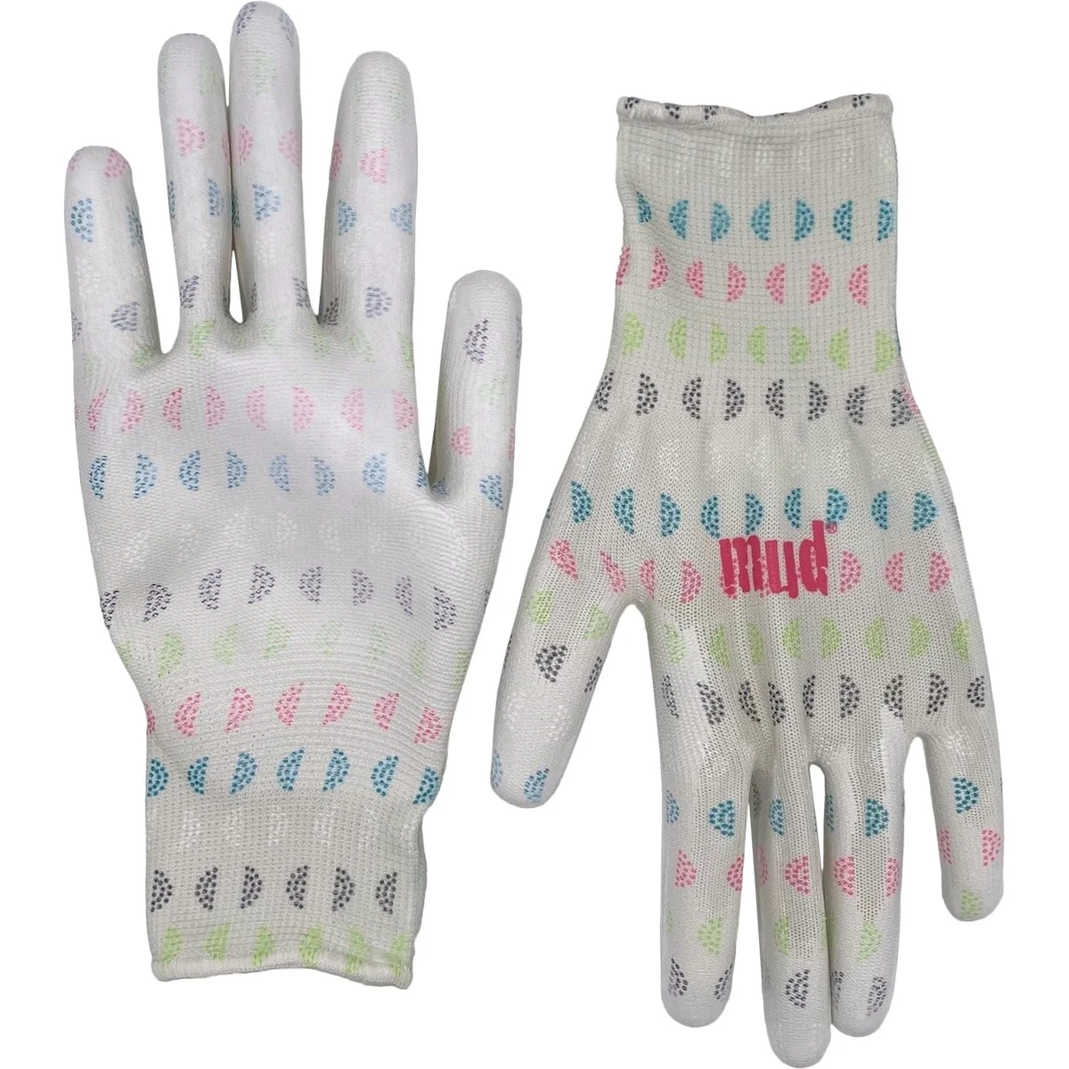Proven Mud Med Large Geo Print Polyester Garden Gloves Reusable