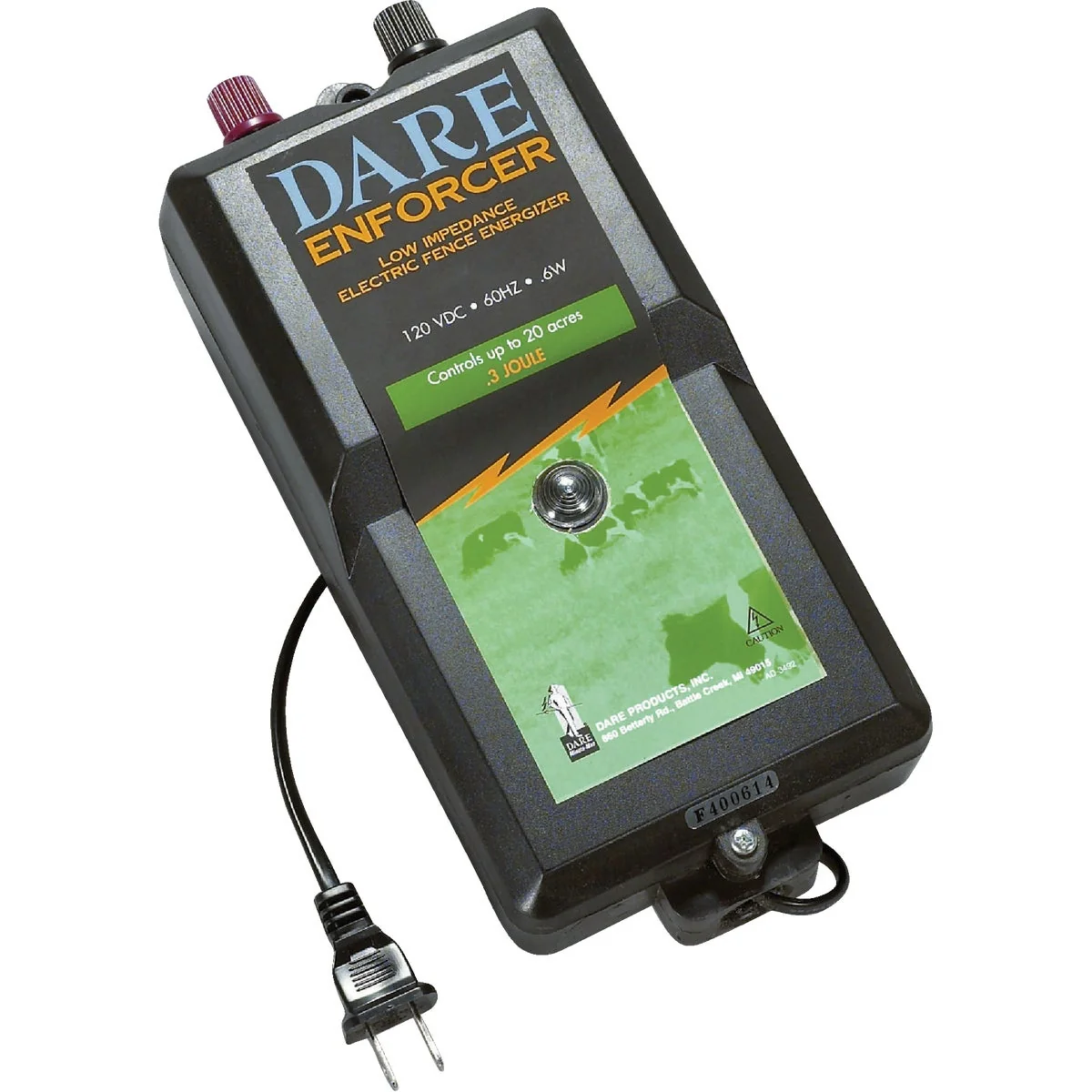 Long-Lasting Dare Enforcer 20-Acre Electric Fence Charger Fine Crafted