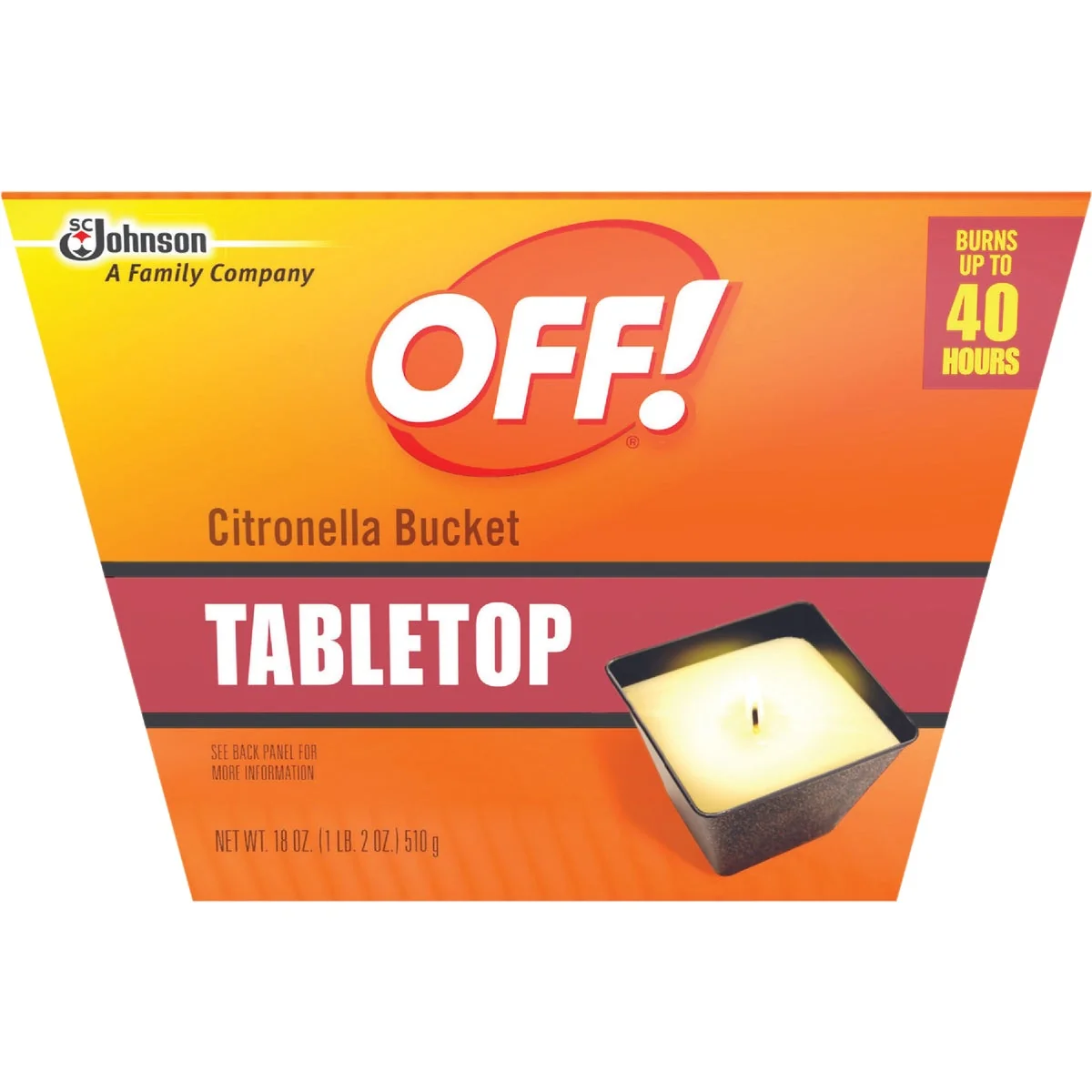 Flexible OFF 18 Oz. 1-Wick Tabletop Citronella Candle Fine Crafted