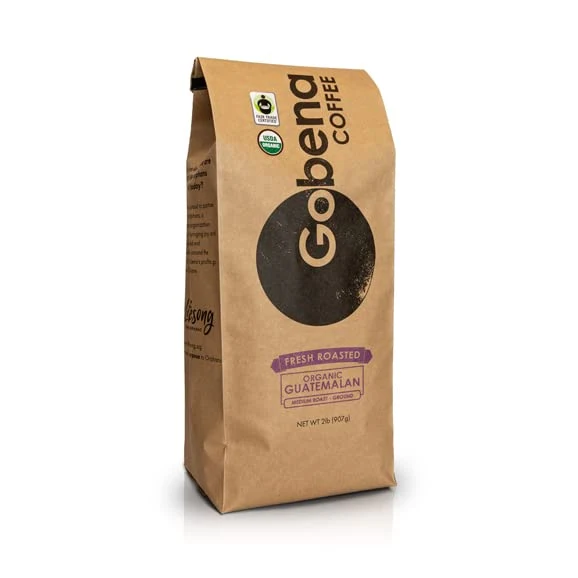 Sustainable Coffee 2lb Fair Trade Organic Guatemalan Ground Medium Roast 32 Ounce Durable