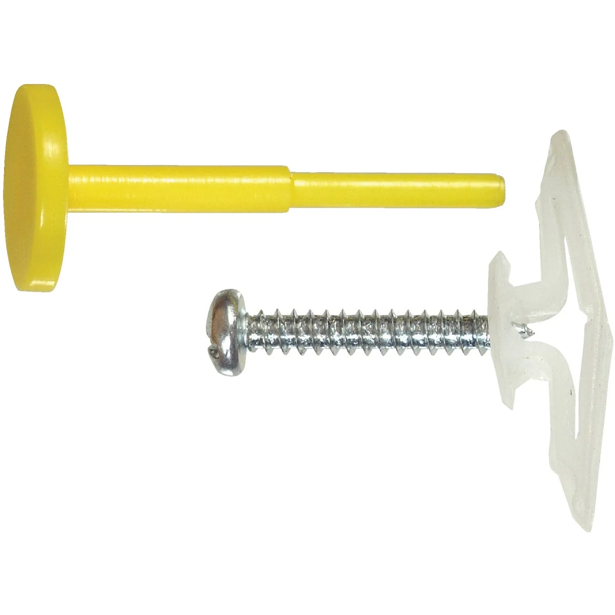 Genuine Hillman 3 8 In. Medium Yellow Plastic Pop Toggle Anchor 2 Ct. Carefully Designed