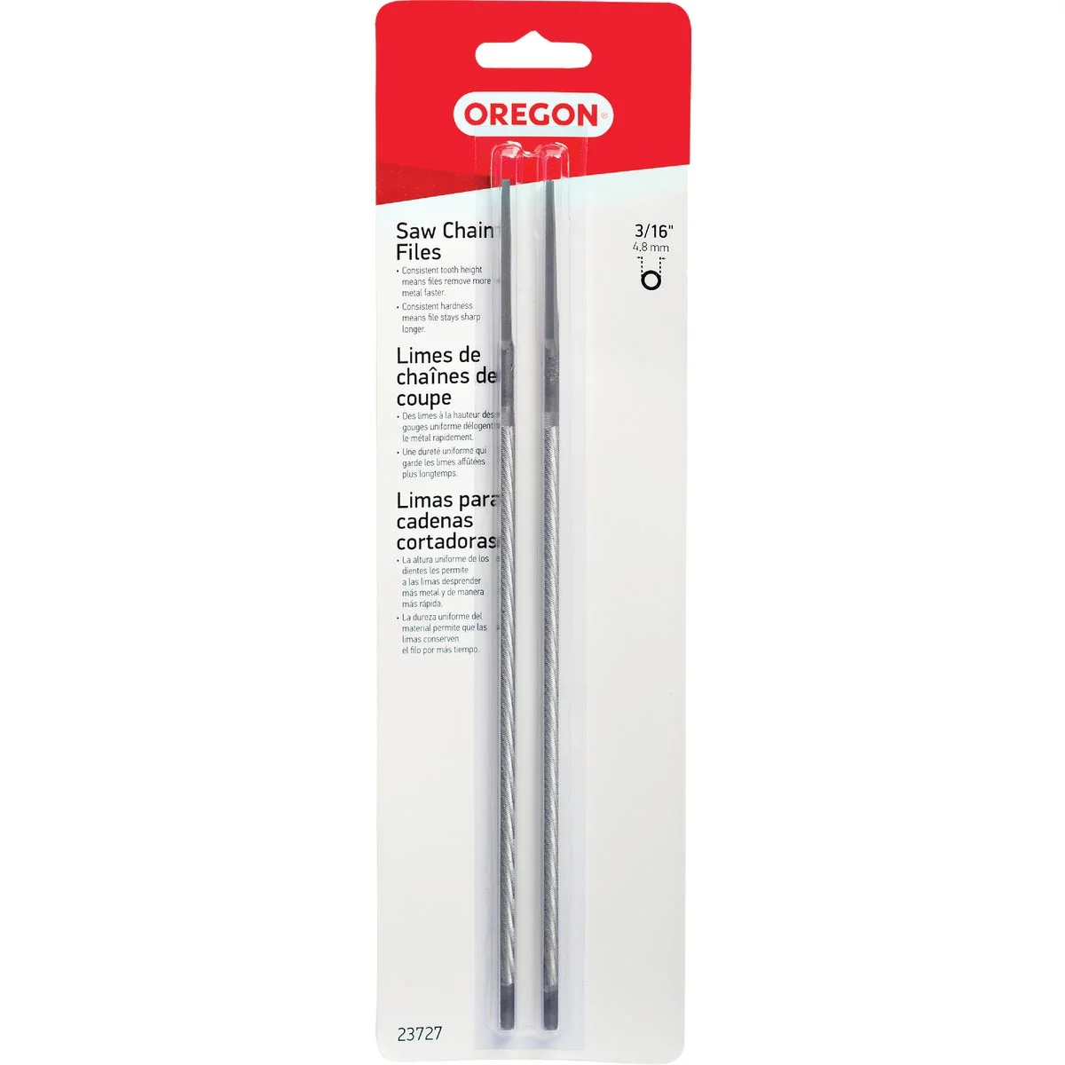 Quality Oregon 3 16 In. Saw Chain File 2-Count Natural