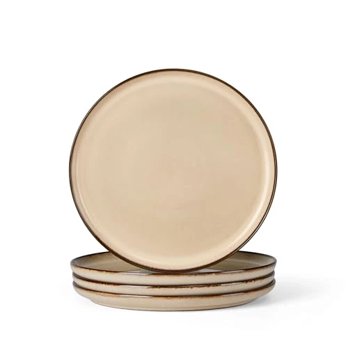 High-Performance Ceramic 7.9 Inch Dinner Dessert Plates Set of 4 4 Count Genuine