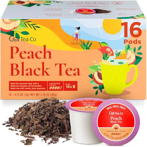 Top-Quality Peach Tea Pod 16 Count Reusable