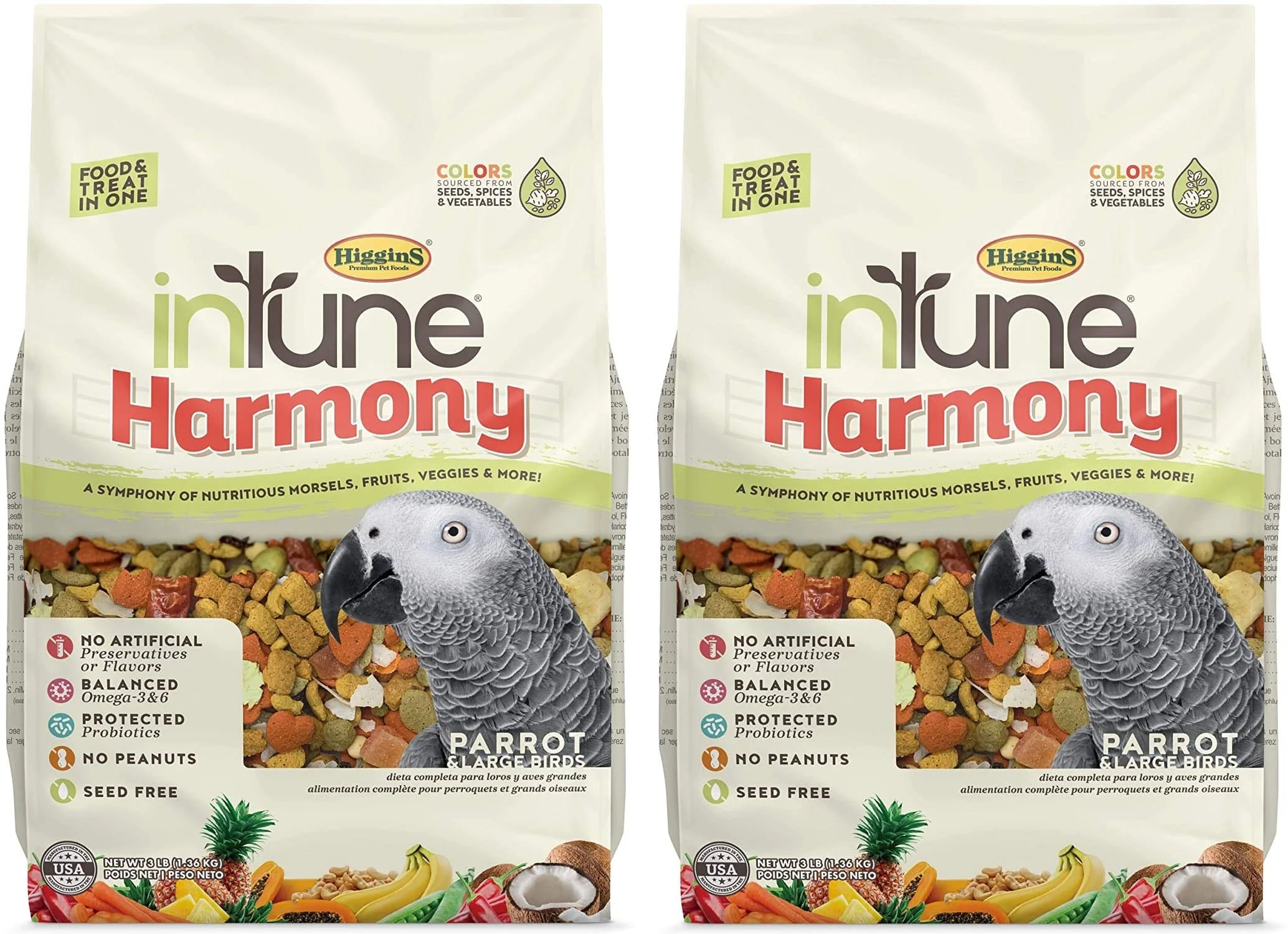 High-Quality Higgins Intune Harmony Parrot Large Bird Food – 2 Pack 3 lb Each Exclusive