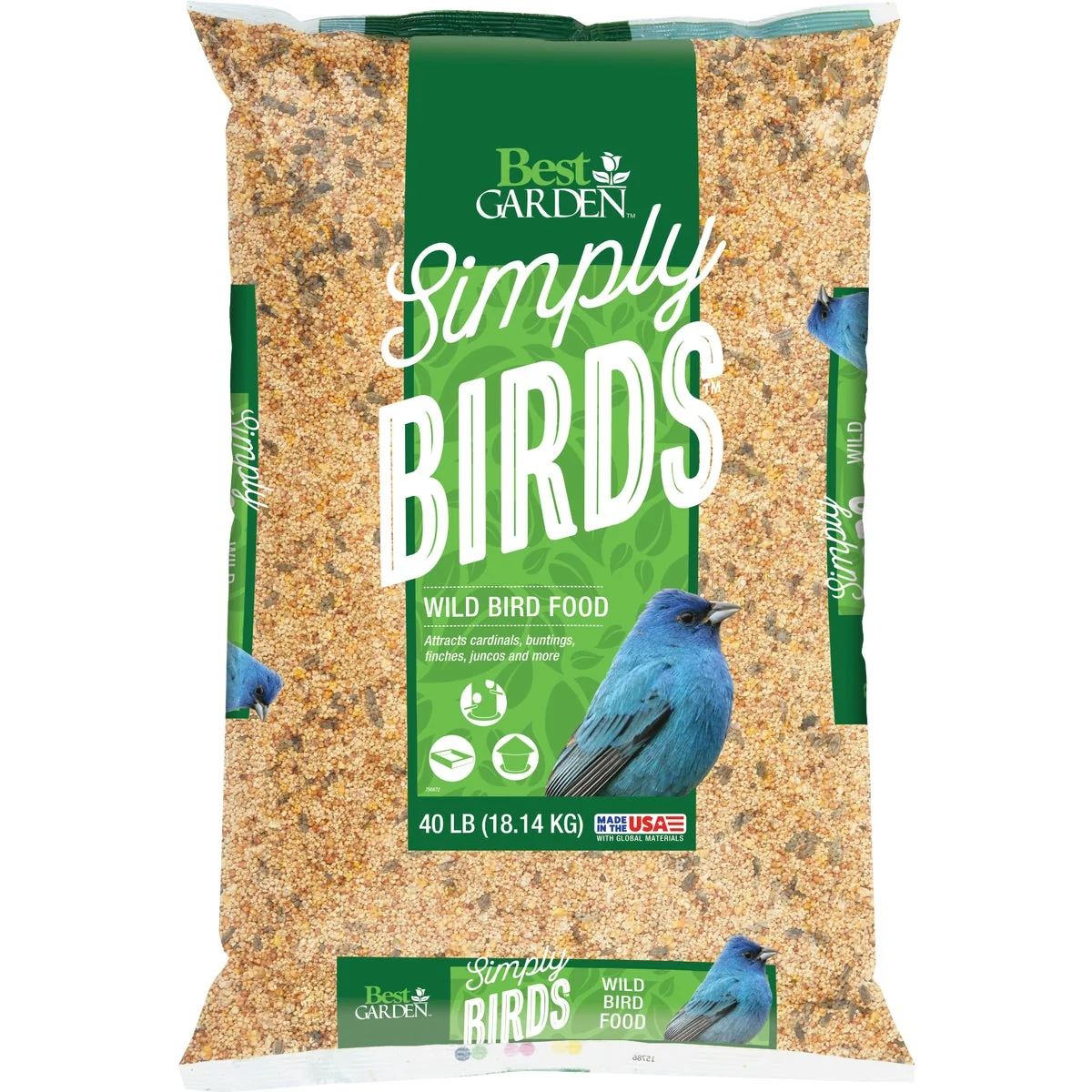 High-Performance Garden Simply Birds 40 Lb. Wild Bird Seed Secure