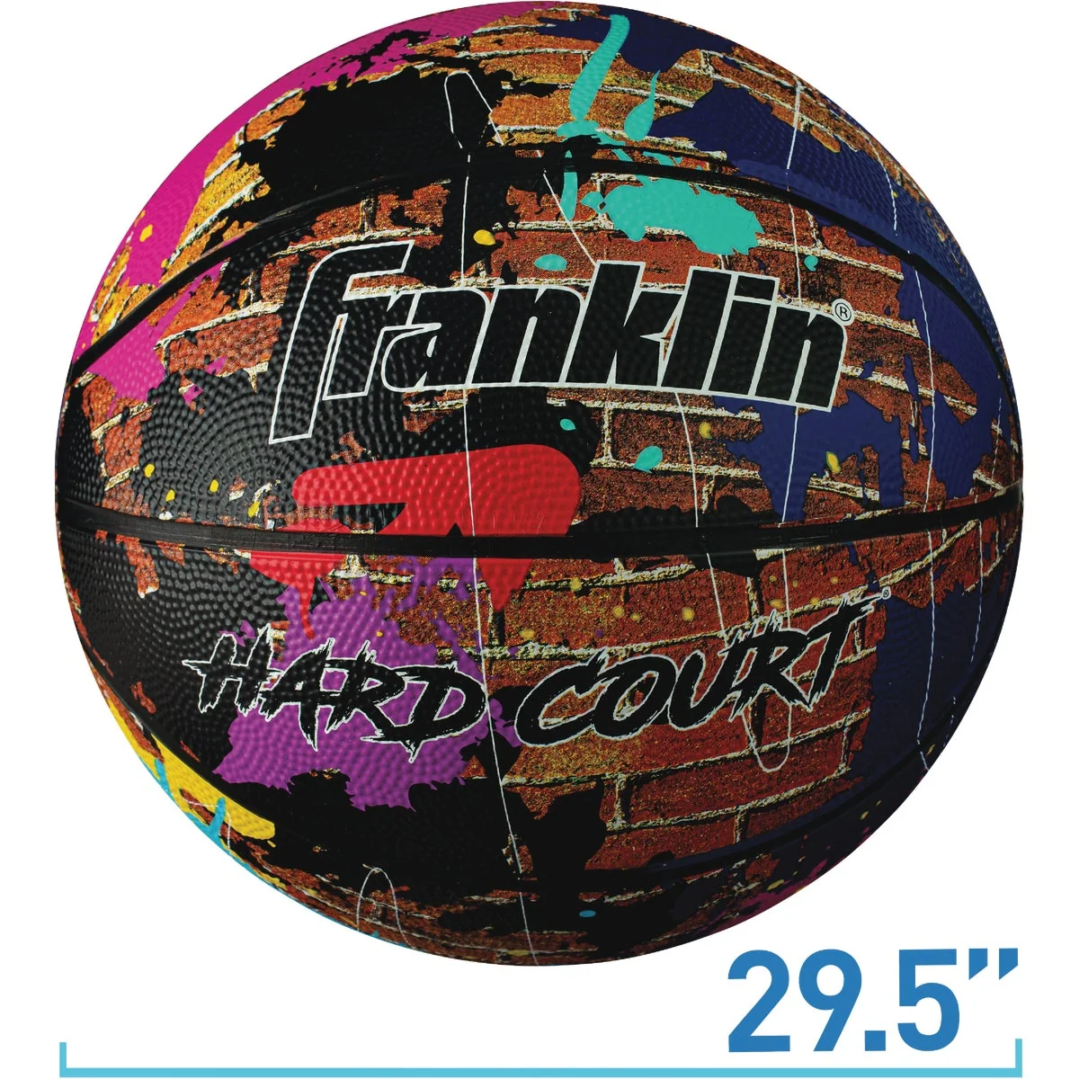 Durable Franklin Indoor Outdoor Hard Court Basketball Size Genuine