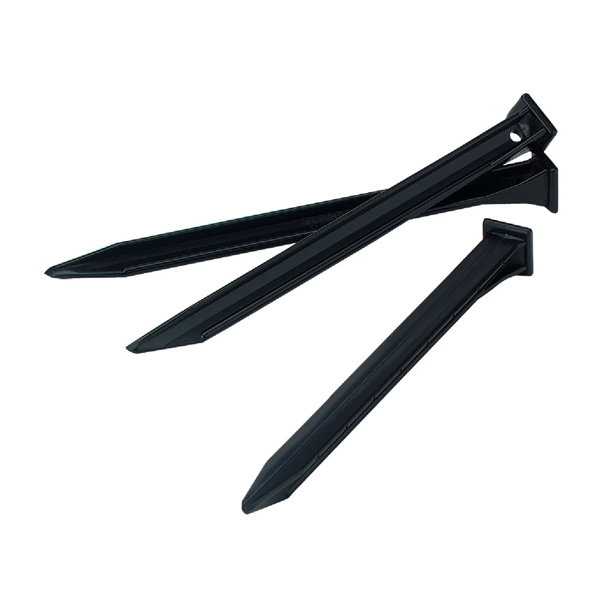 Luxury Master Mark 10 In. HDPE Black Edging Stakes 3-Pack Proven