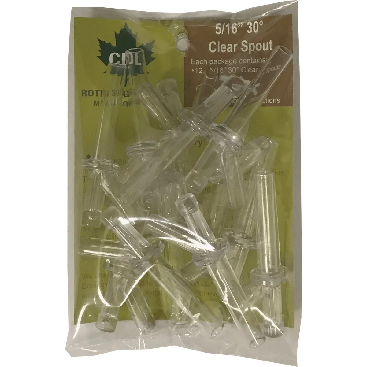 Professional CDL 5 16 In. Polycarbonate Maple Tubing Tap 12-Pack Breathable