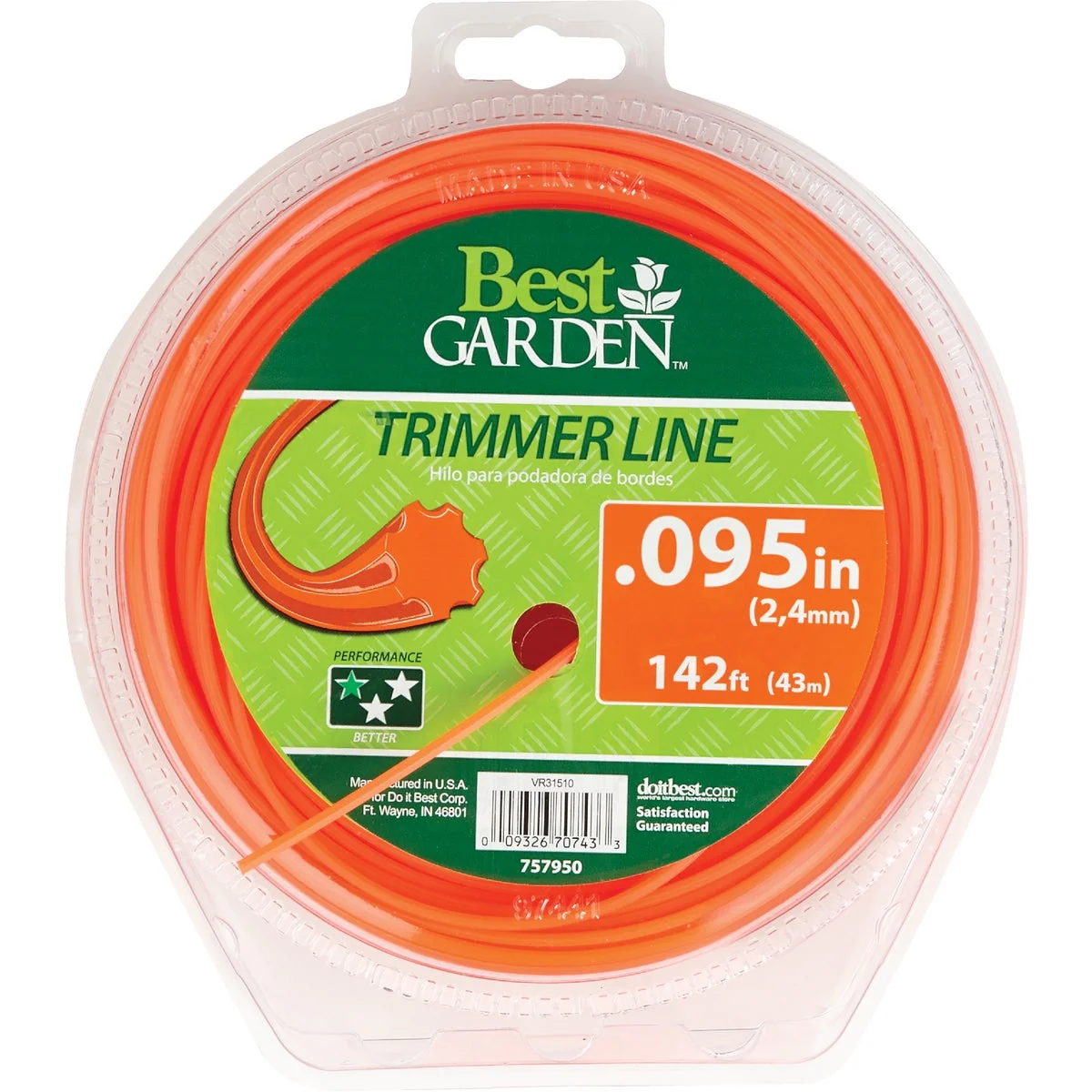 Original Garden 0.095 In. x 142 Ft. 7-Point Trimmer Line Crafted