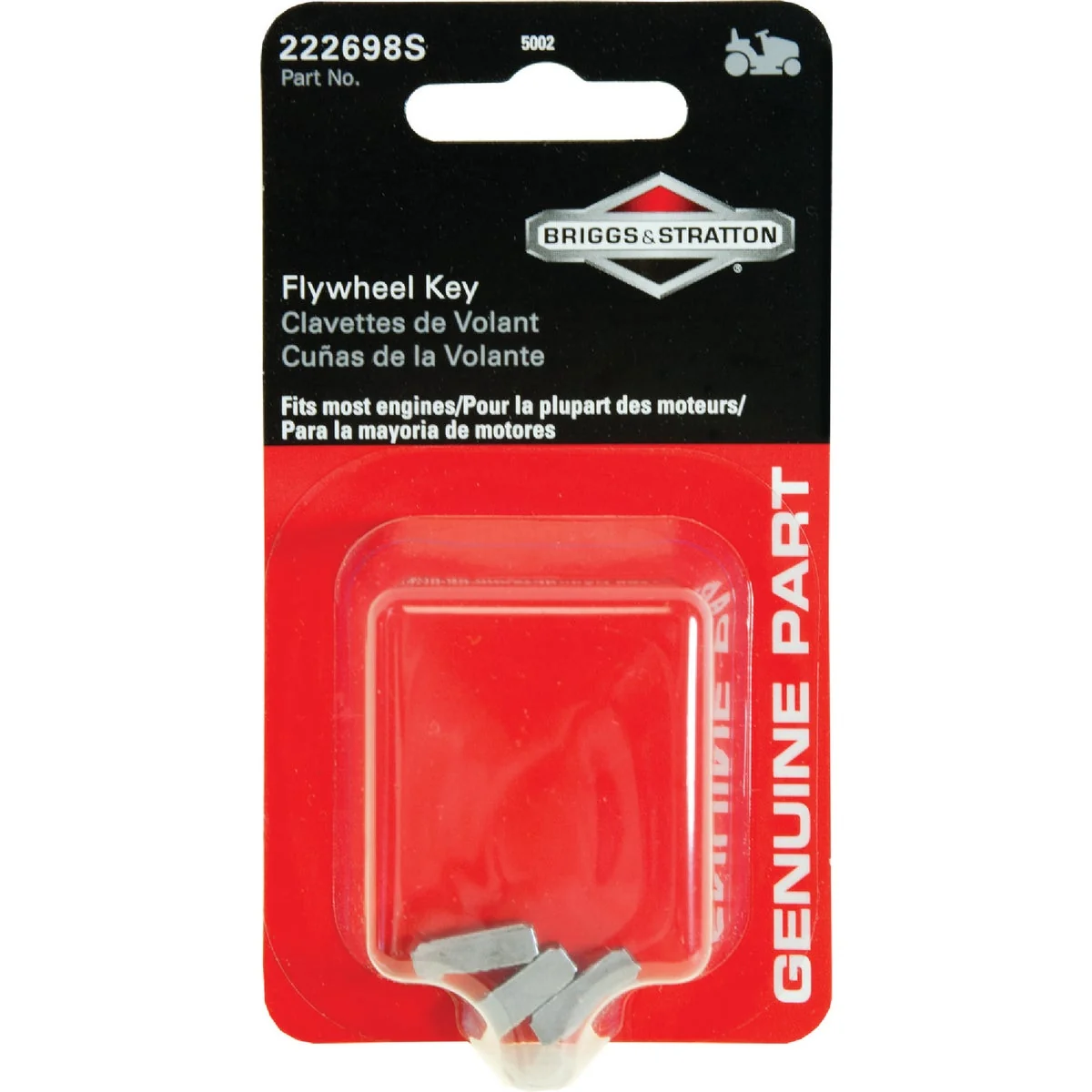 Professional Briggs Stratton 222698S Flywheel Key 3-Count Practical
