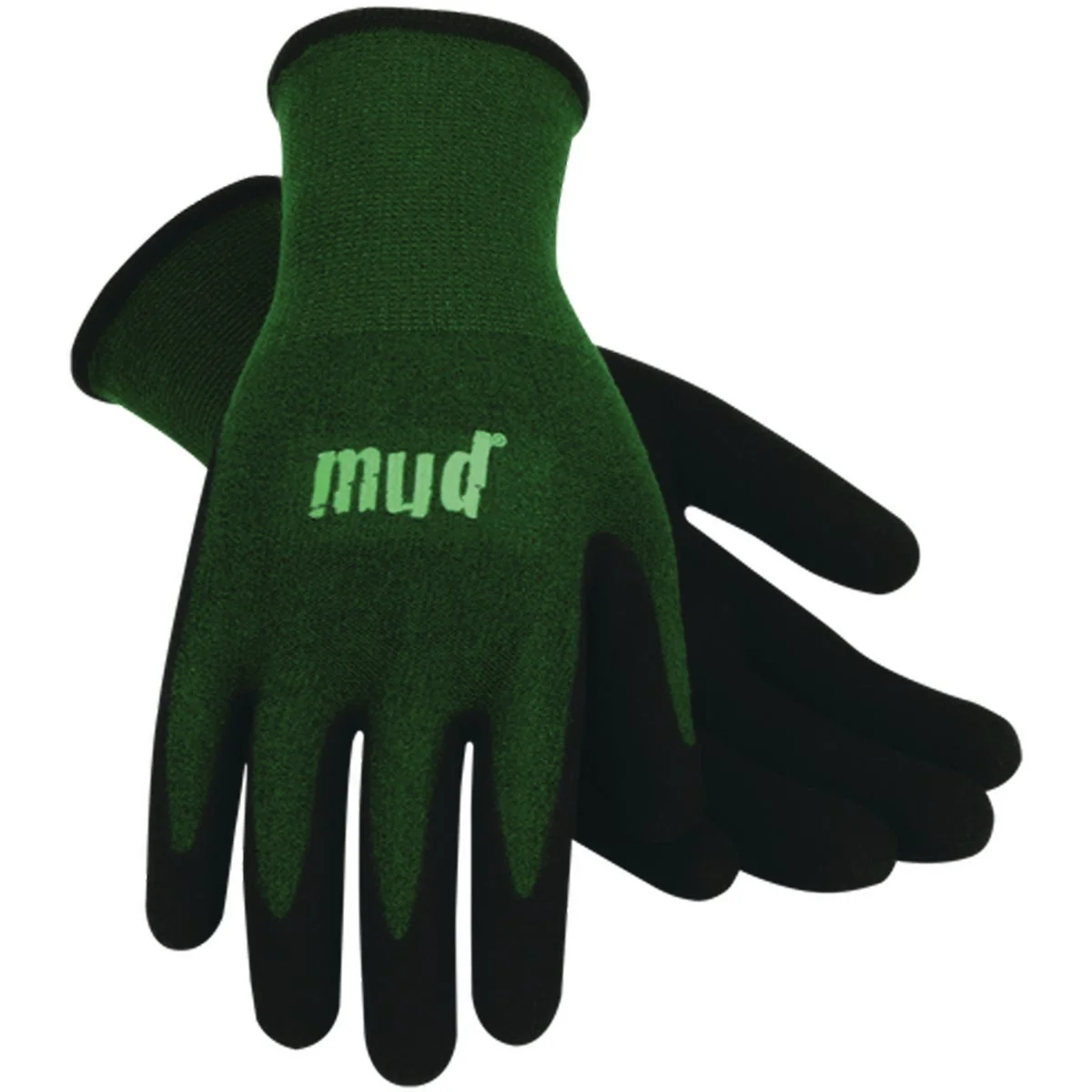 Superior Mud Bamboo Flex Medium Large Emerald Green Garden Glove Clean