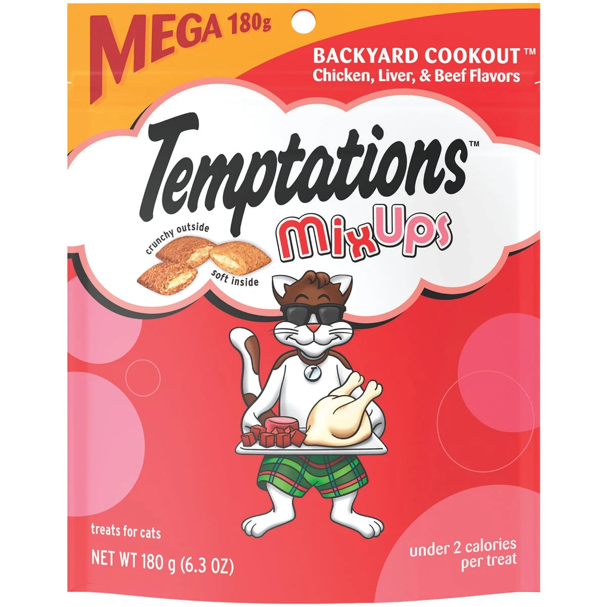 Fine Crafted Temptations Mix Ups Backyard Cookout 6.3 Oz. Cat Treats Minimalist