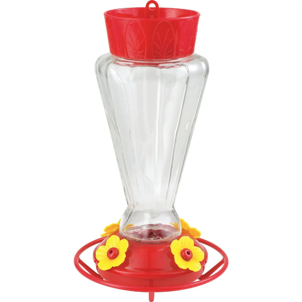 Safe More Birds 28 Oz. Glass Royal Hummingbird Feeder World-Class