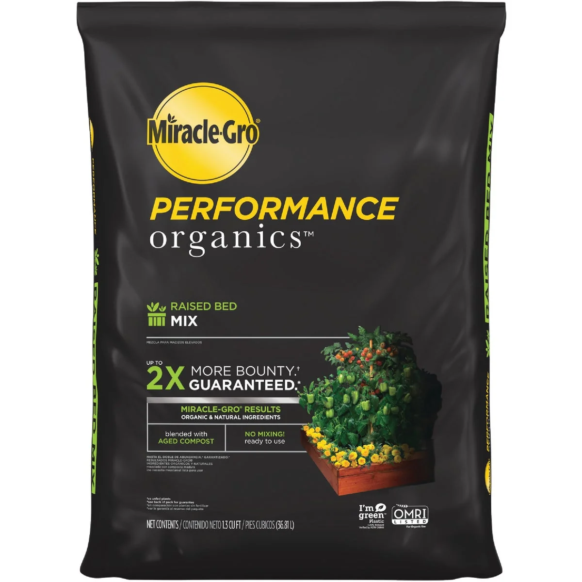 Elegant -Gro Performance Organics 1.3 Cu. Ft. 42 Lb. Raised Bed Vegetables Fruits Herbs Garden Soil Natural