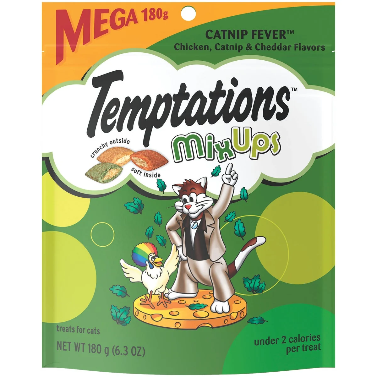 Natural Temptations Catnip Fever 6.3 Oz. Cat Treats Flexible