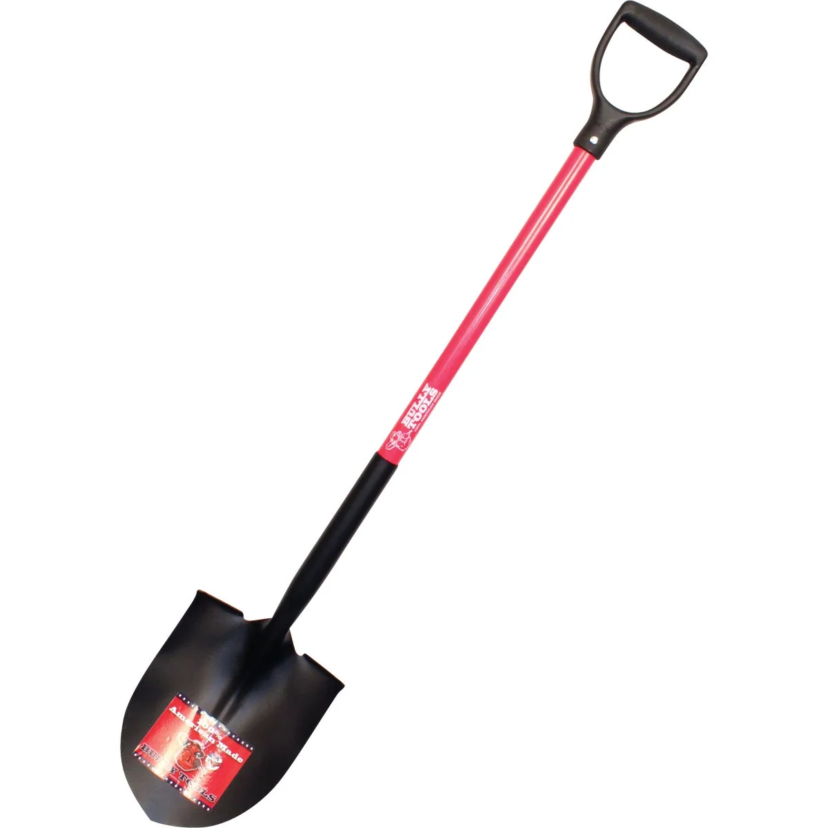 Crafted Bully Tools 33 In. Fiberglass D-Handle Round Point Shovel Modern