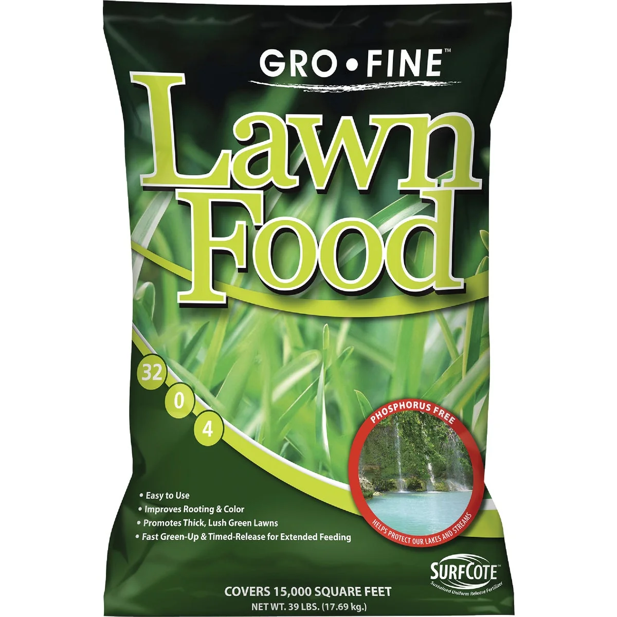 Detailed Gro-Fine 39 Lb. 15 000 Sq. Ft. 32-0-4 Phosphorus Lawn Fertilizer Excellent