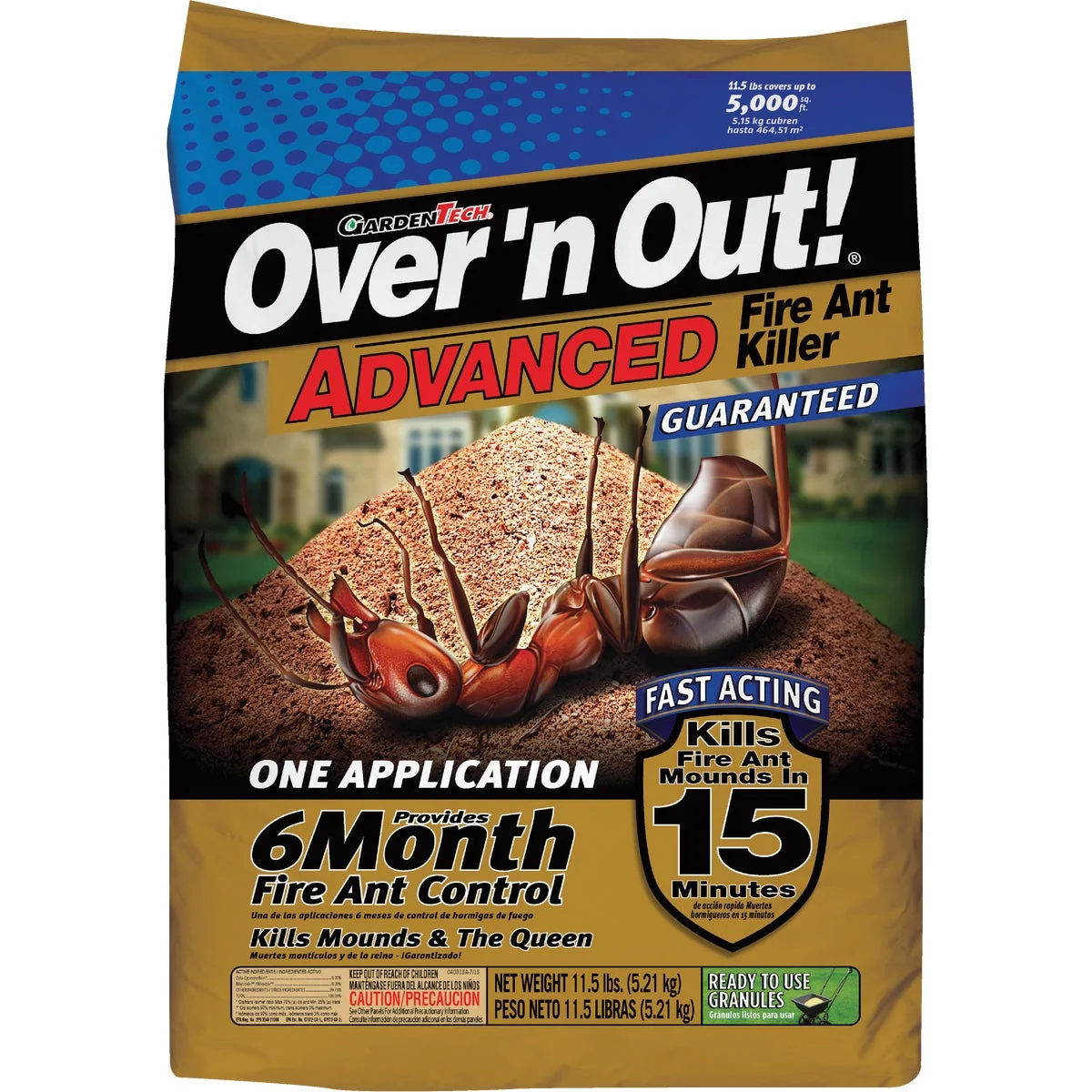 Certified Over 'n Out 11.5 Lb. Ready To Use Granules Fire Ant Killer Organic
