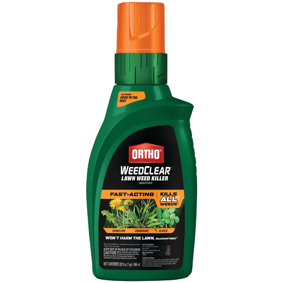 Soft Ortho WeedClear 32 Oz. Concentrate Northern Lawn Weed Killer High-Grade