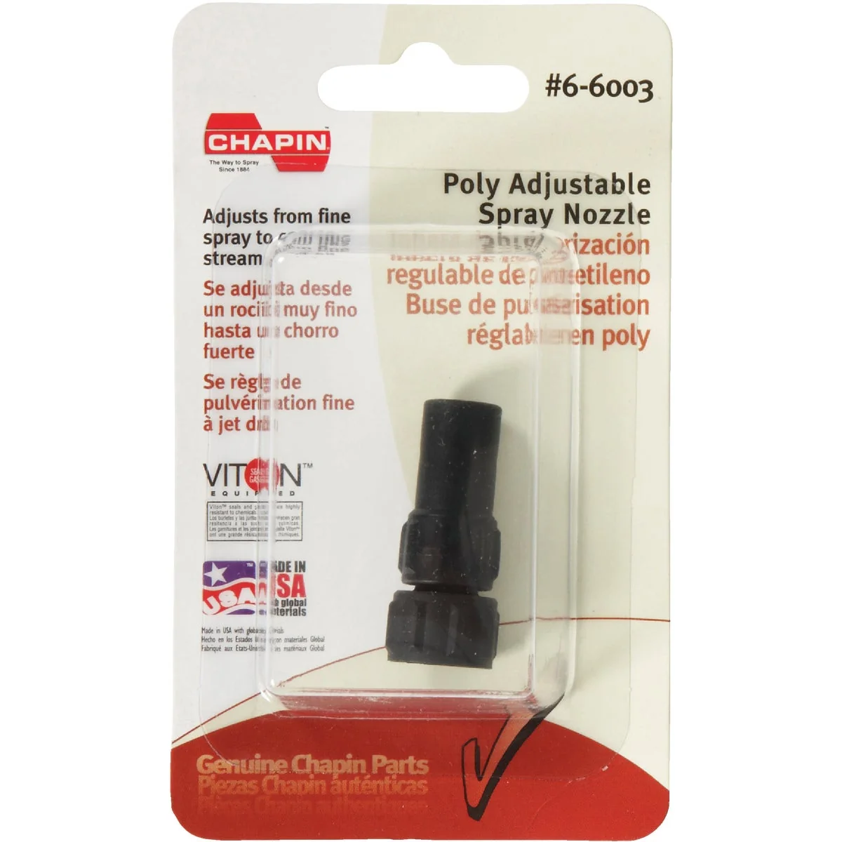 Professional Chapin Adjustable Poly Nozzle Green