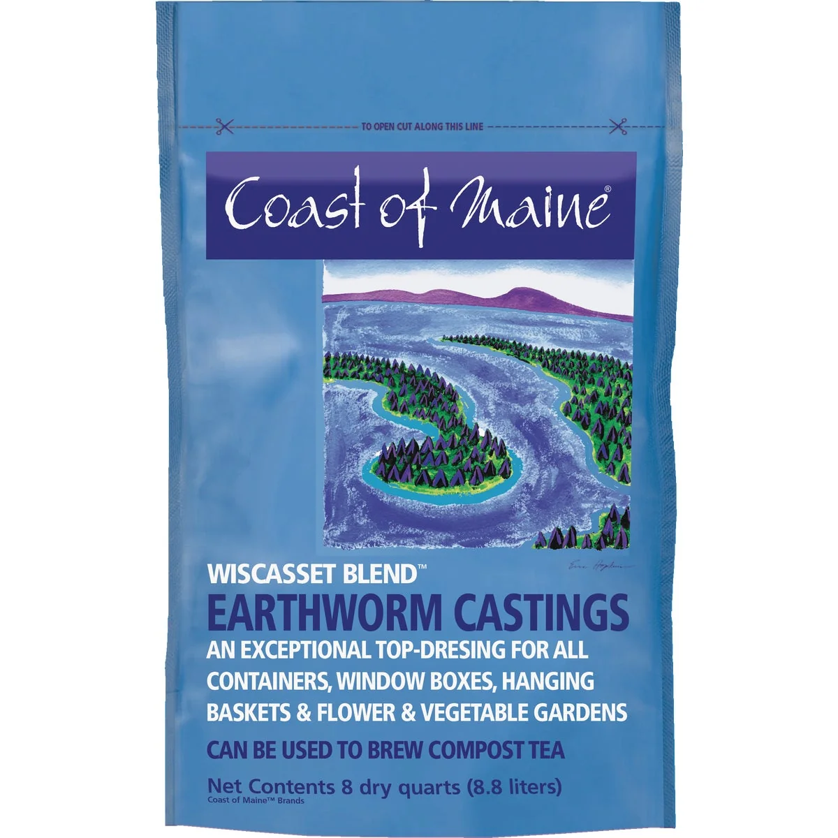 Solid Coast of Maine Wiscasset Blend 8 Qt. Organic Earthworm Castings Luxury