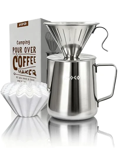Specialty Stainless Pour Over Coffee Maker Set Prestigious