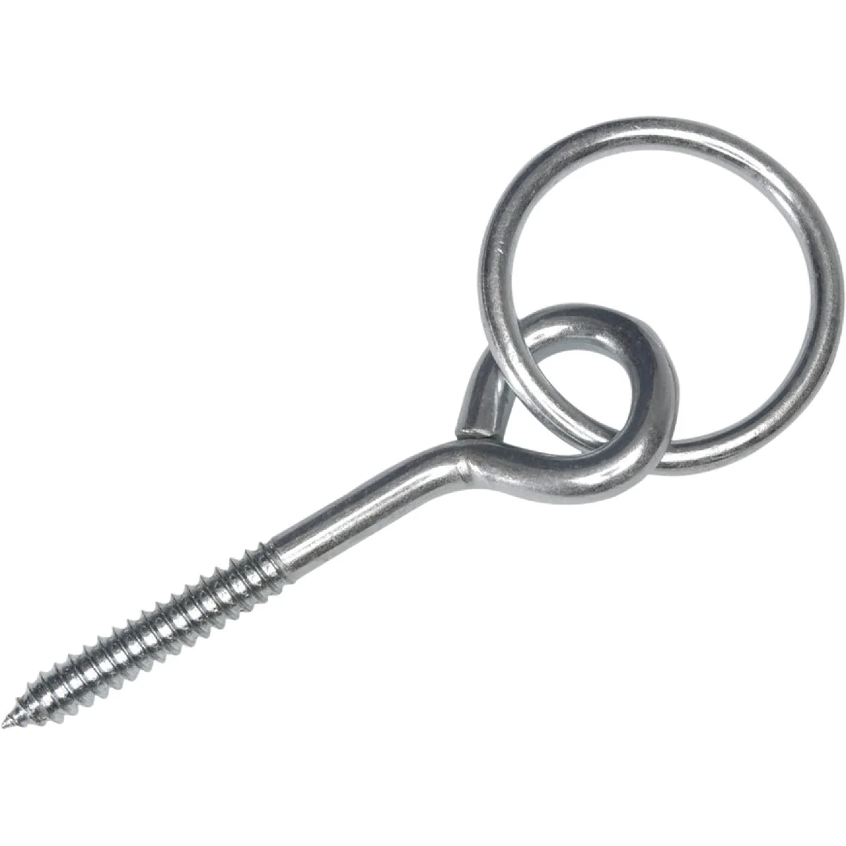 Recyclable Campbell 2 In. Zinc-Plated Steel Hitch Ring with Screw Eye Easy-to-Use