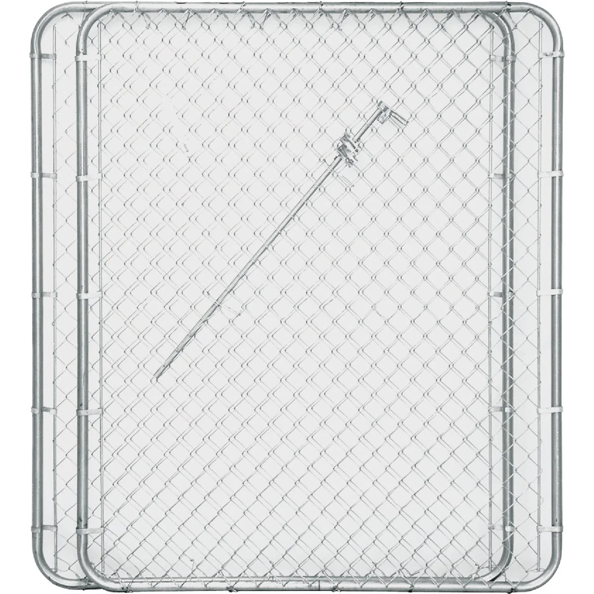 Stylish Midwest Air Tech Double Drive 114 In. W. x 72 In. H. Chain Link Gate Prestigious