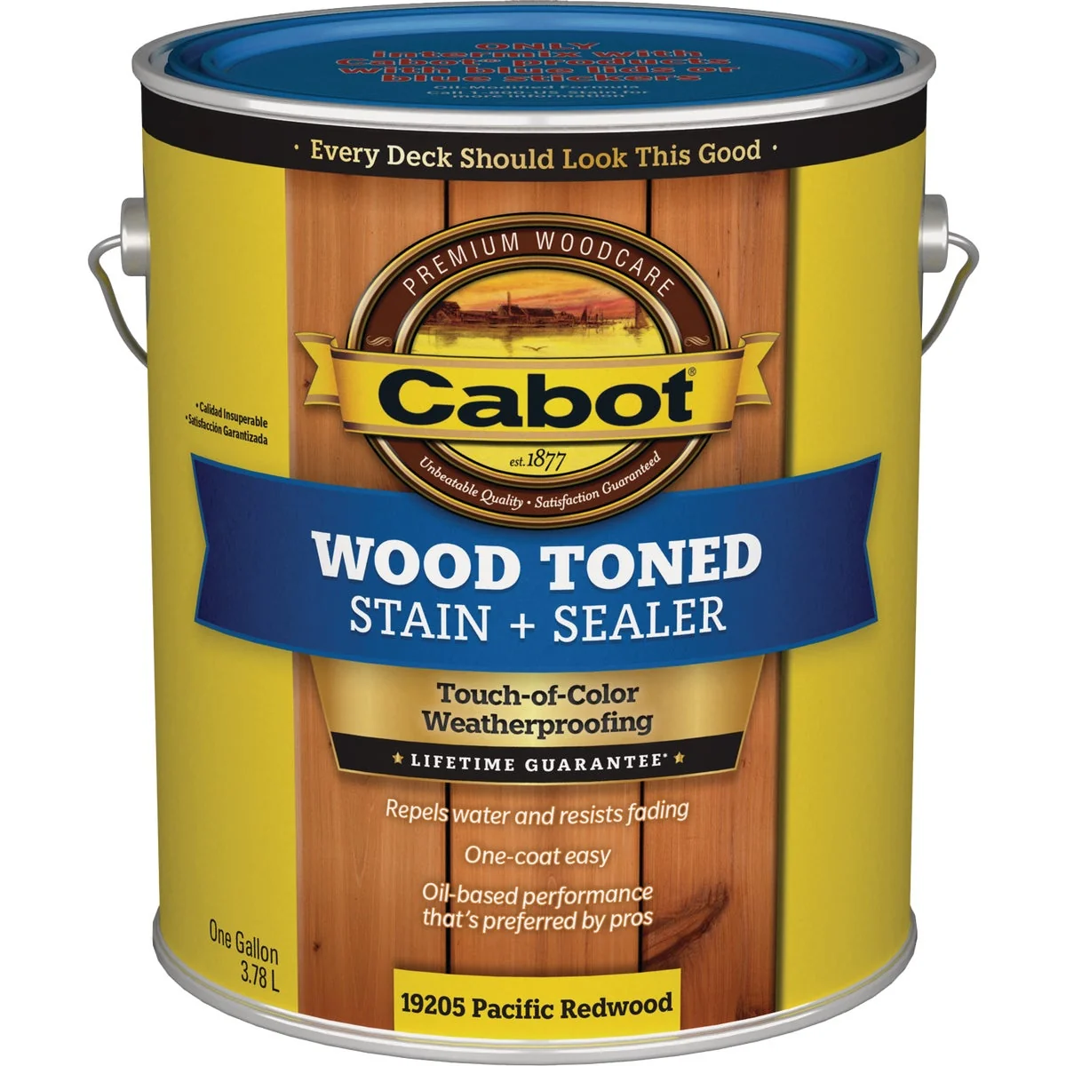 Versatile Cabot VOC Wood Toned Deck Siding Exterior Stain Pacific Redwood 1 Gal. Healthy