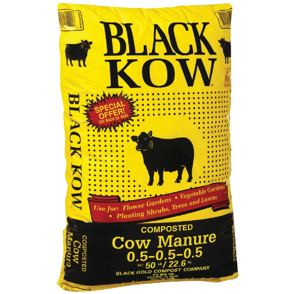 Solid Black Kow 1 Cu Ft. Cow Manure Natural
