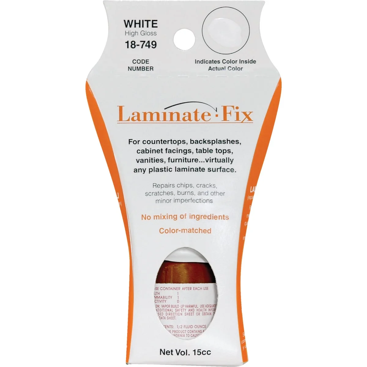 High-End Fixture-Fix Laminate-Fix 15CC White Surface Laminate Repair Environmentally Friendly