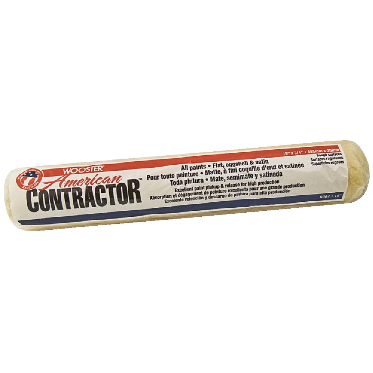 Outstanding Wooster American Contractor 18 In. x 3 4 In. Knit Fabric Roller Cover Top-Quality