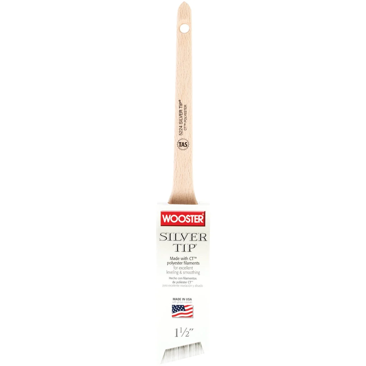 Long-Lasting Wooster SILVER TIP 1-1 2 In. Thin Angle Sash Paint Brush Verified