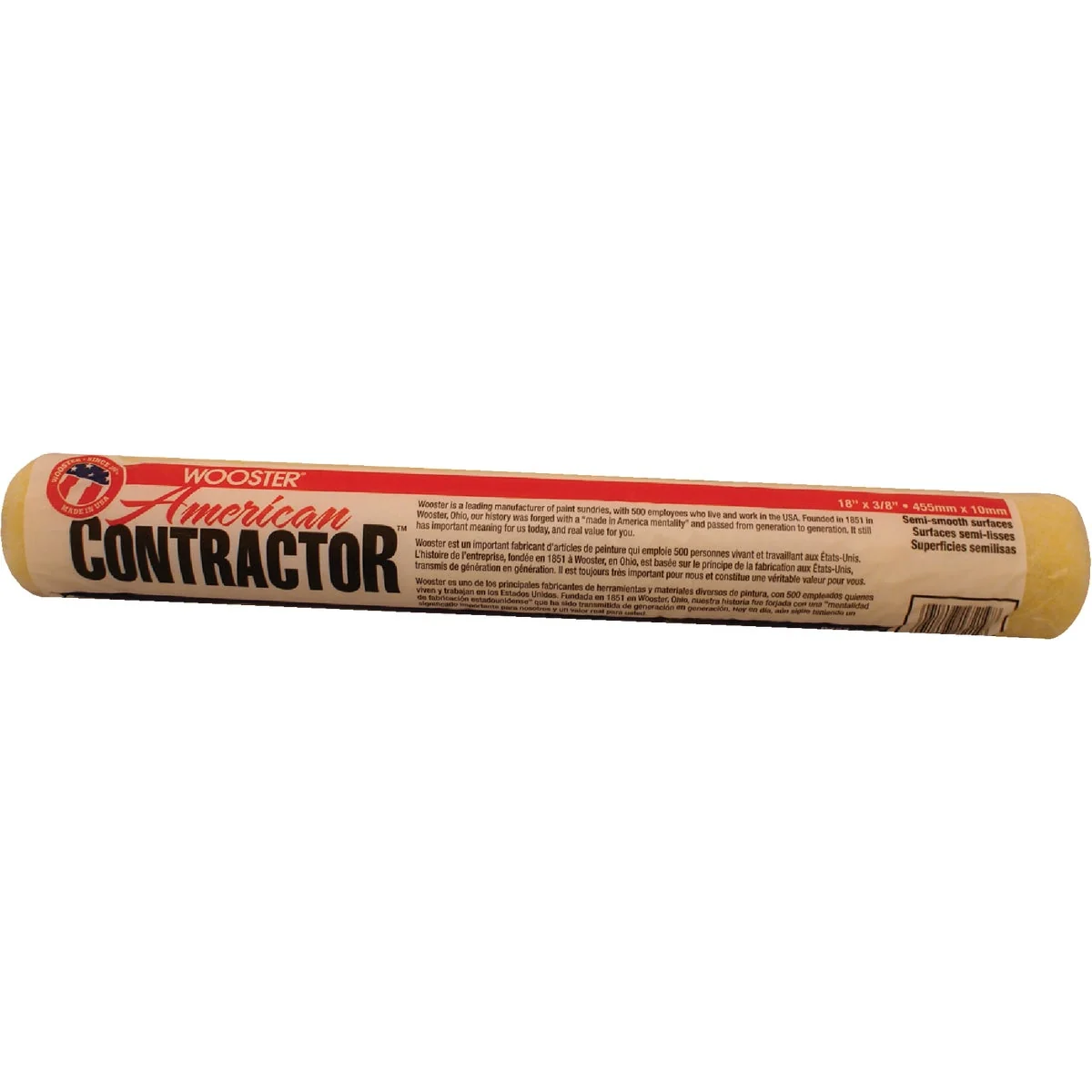 Superior Wooster American Contractor 18 In. x 3 8 In. Knit Fabric Roller Cover Fine Crafted