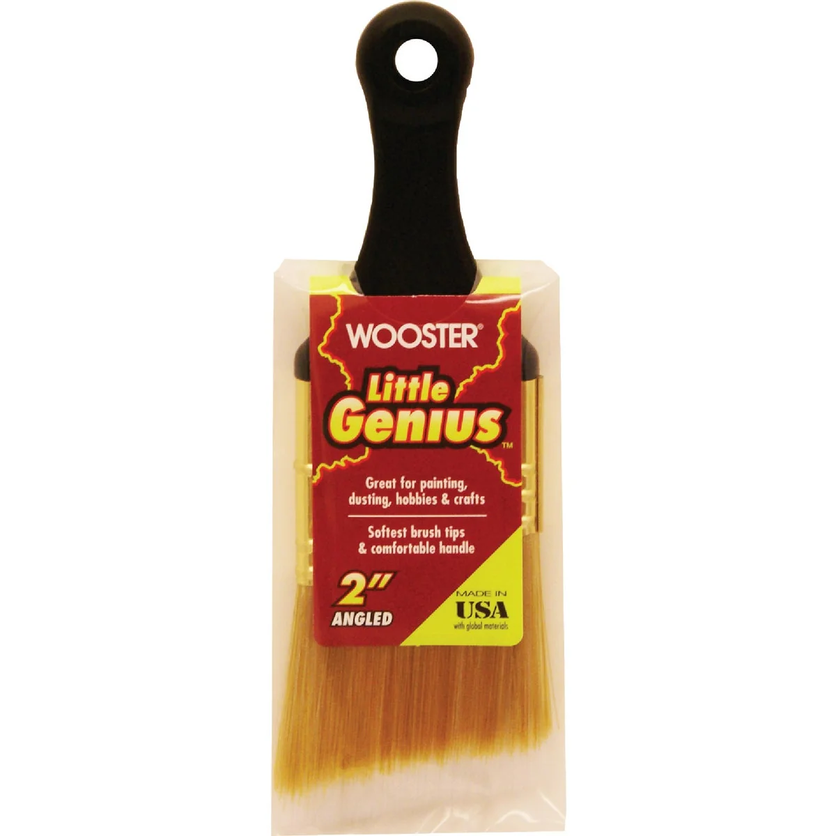 Optimized Wooster Little Genius 2 In. Angle Sash Short Handle Paint Brush Green