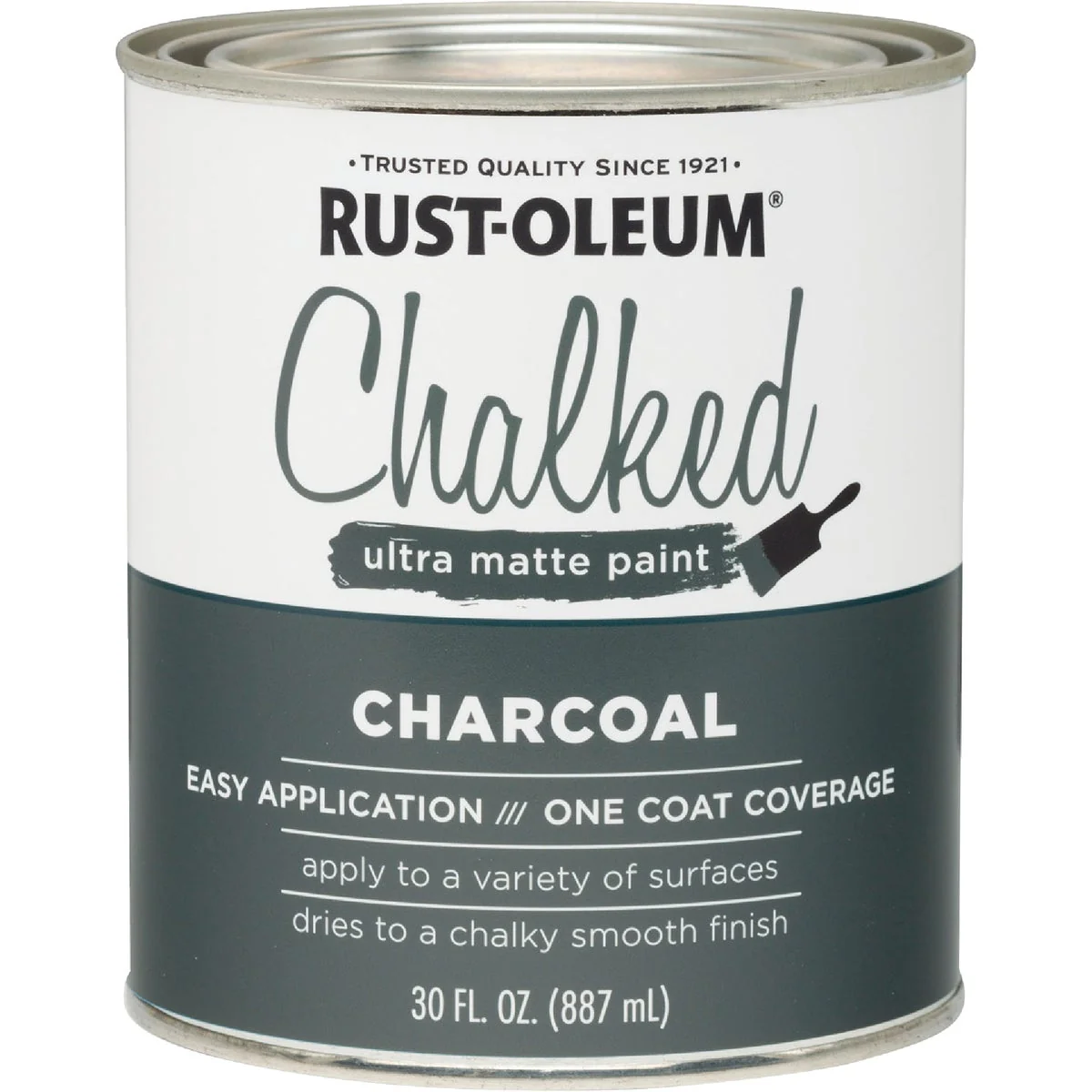 Luxury Rust-Oleum Chalked Charcoal Ultra Matte 30 Oz. Chalk Paint Prestigious