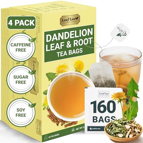 Specialty Dandelion Root Leaf Tea Bags 160 Count Enhanced