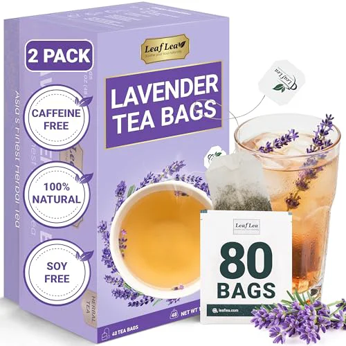 Unique Lavender Tea Bags 80 Count Premium Material