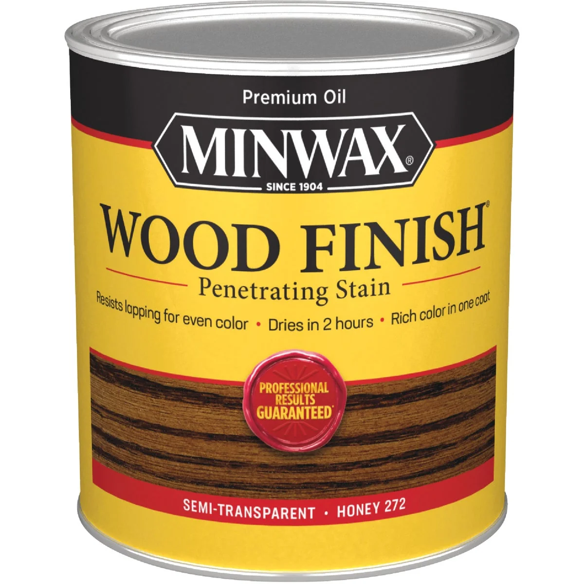 Recyclable Minwax Wood Finish Penetrating Stain Honey 1 Qt. Clean