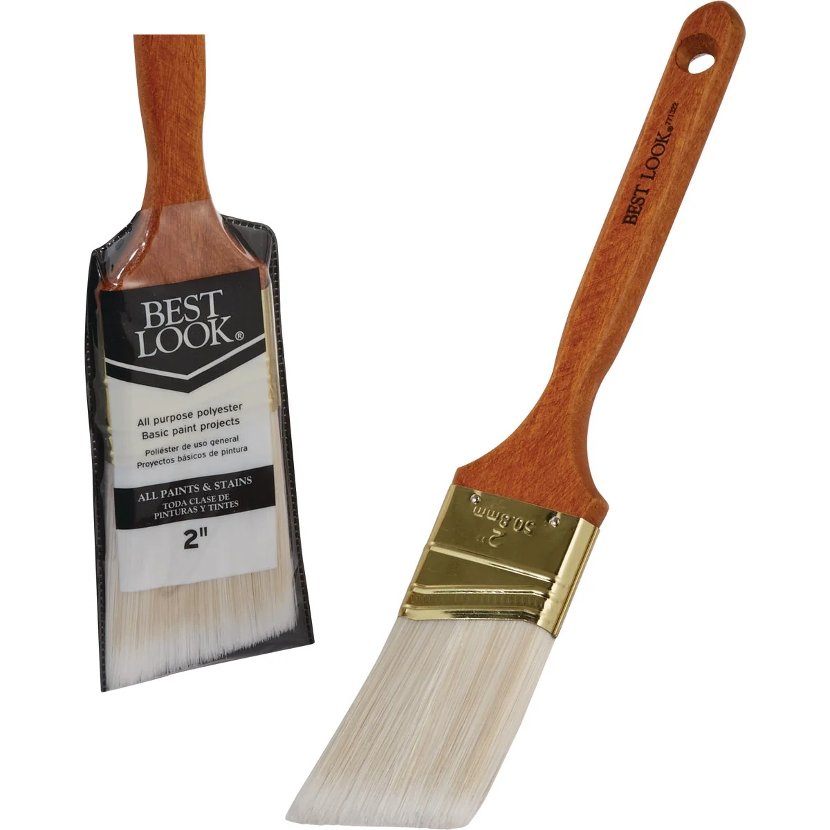Reusable Look General Purpose 2 In. Angle Polyester Paint Brush Optimized