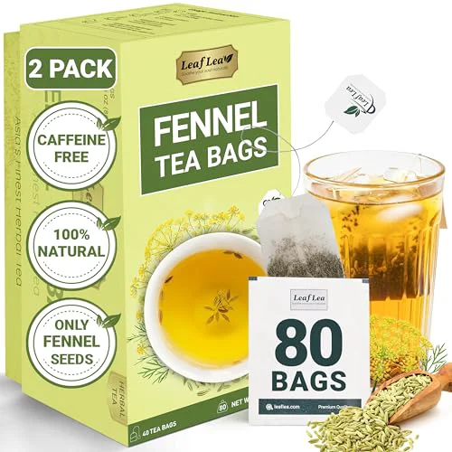 Comfortable Fennel Seed Tea Bags 80 Count Fine