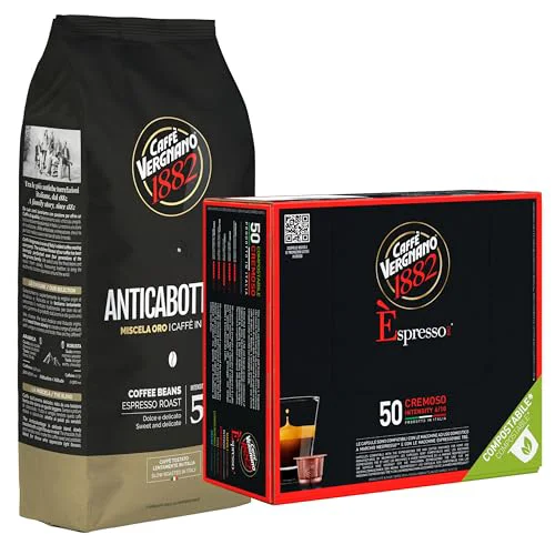 Certified Caffe Vergnano Whole Bean Coffee Bundle 50 Count Innovative