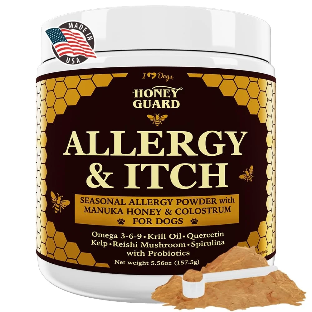 Pure iHeartDogs Honey Guard Extra Strength Allergy Itch Powder for Dogs Quality