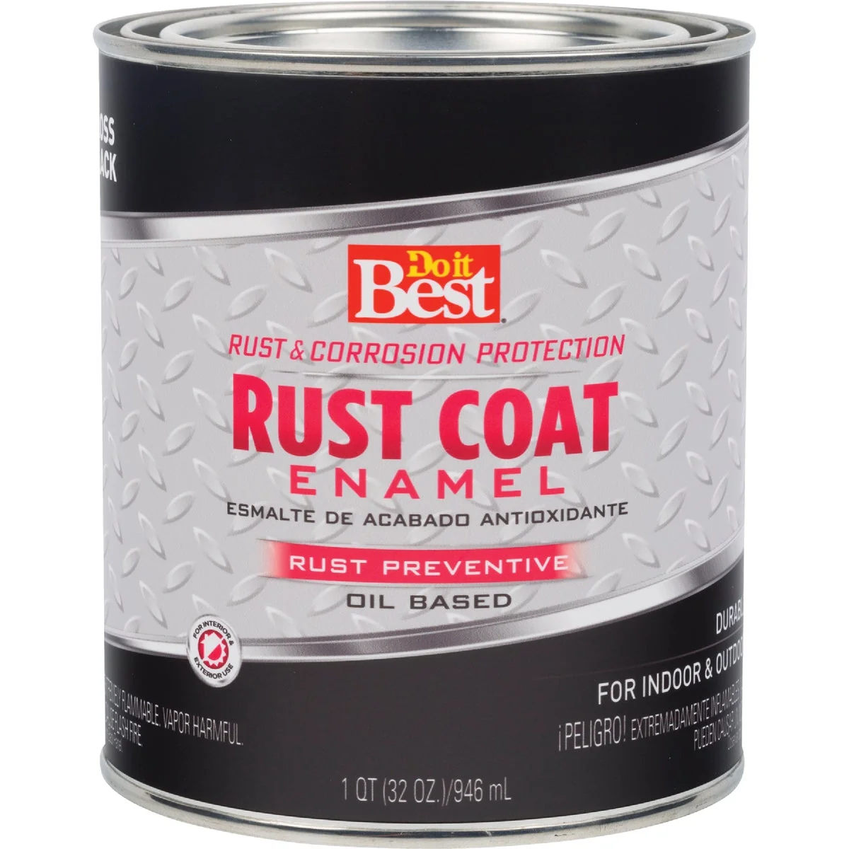 Luxury Do it Rust Coat Oil-Based Gloss Enamel Black 1 Qt. Unique