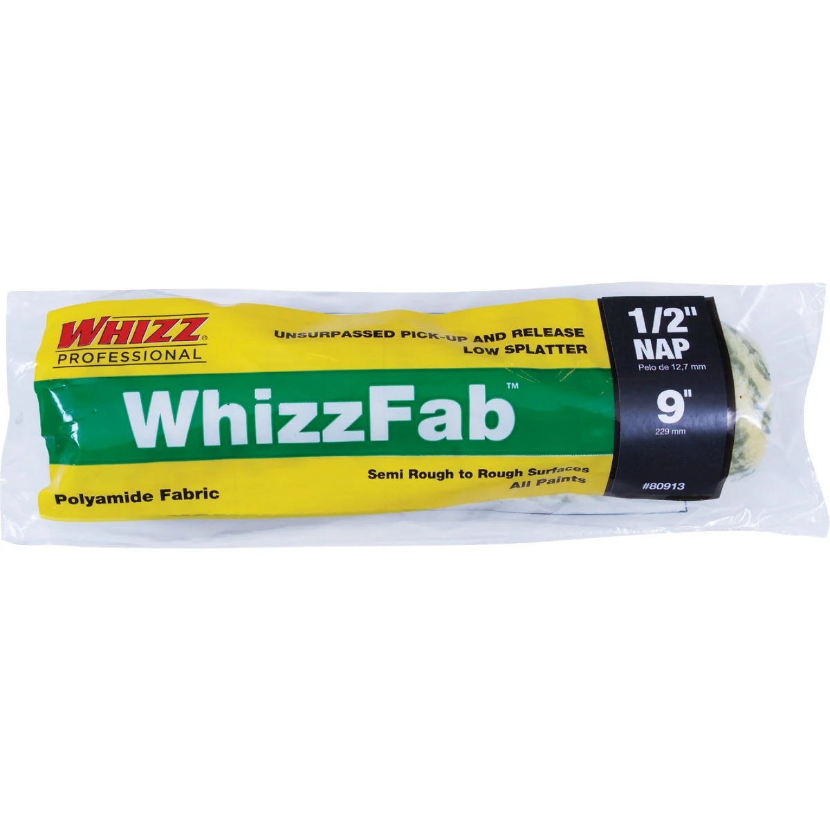 Convenient WhizzFab 9 In. x 1 2 In. Polyamide Fabric Cage Roller Cover Fine Crafted