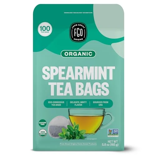 Artisan Organic Spearmint Leaf Tea 100 Count Pure
